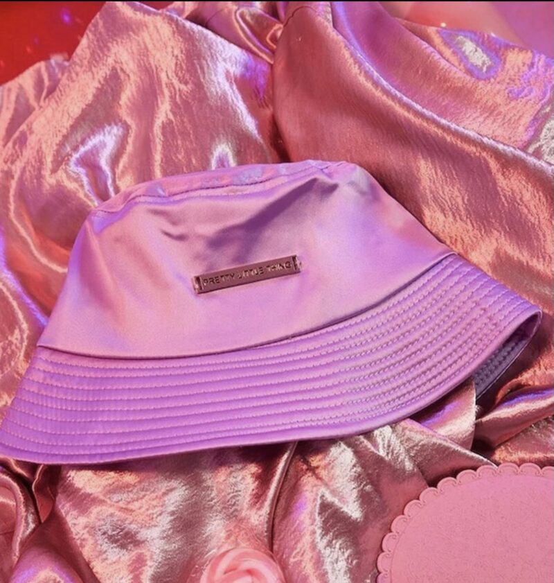 Lilac Satin Bucket Hat - Image 1