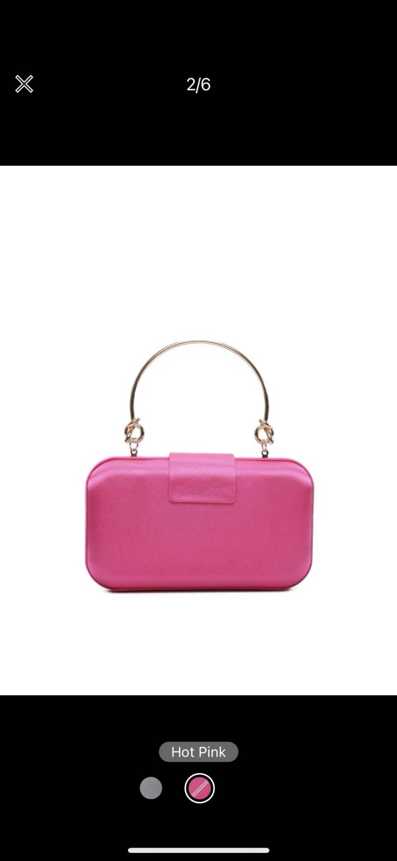 Pink Diamante Flap Bag - Image 3