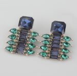 Blue Green Stone Earrings - Image 3